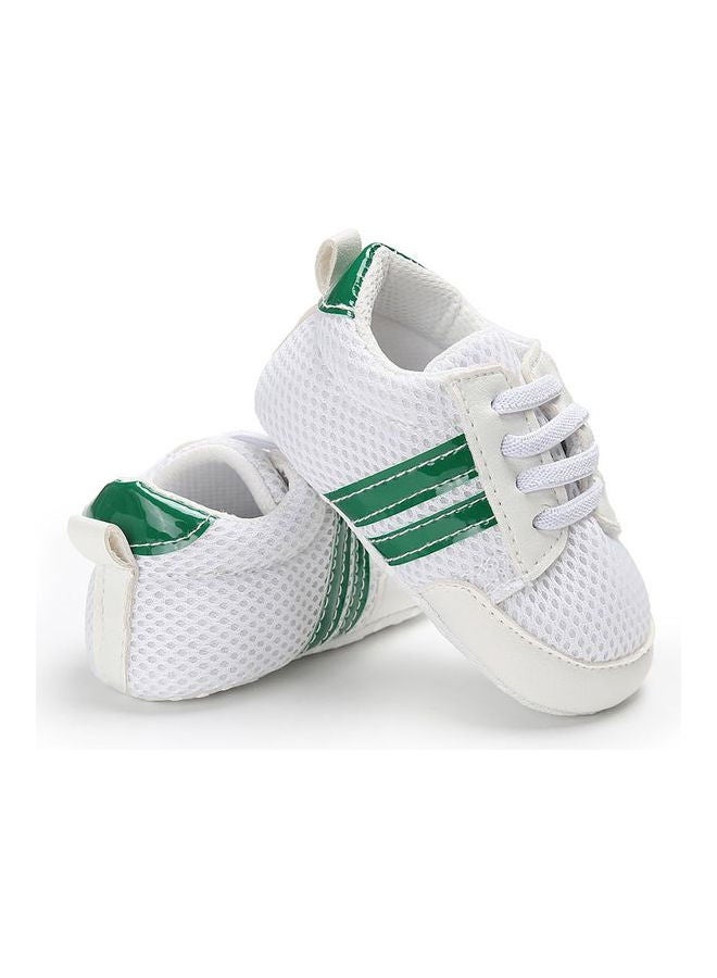 Non Slip Sneakers White/Green
