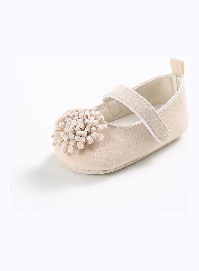 Cute Plum Flower Soft Shoes Beige