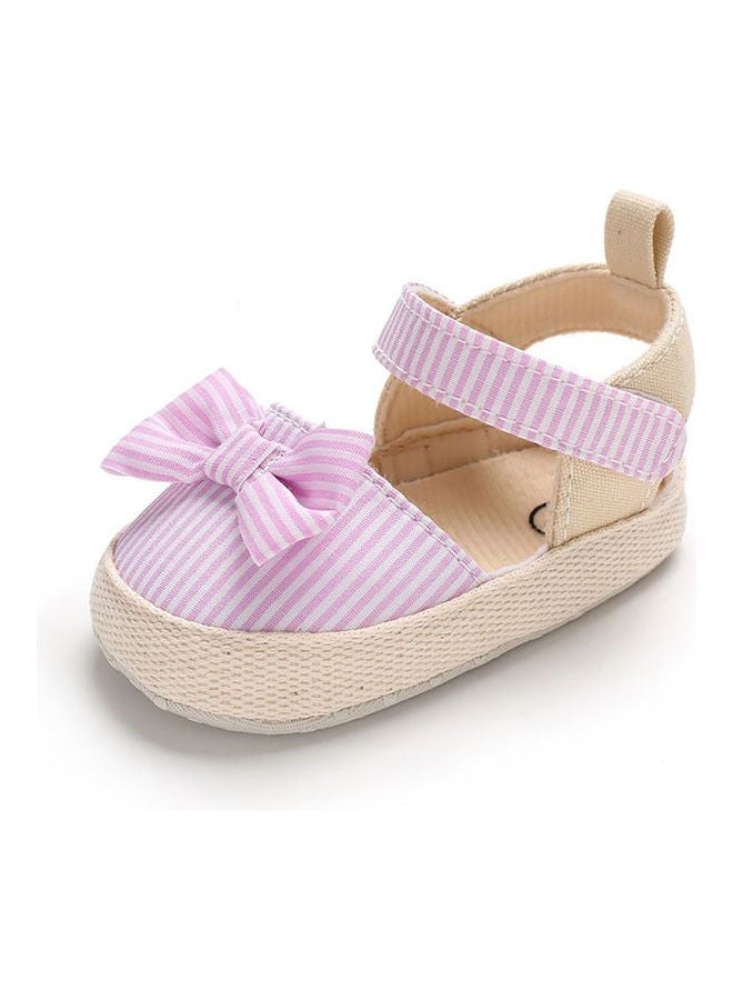 Comfortable Flat Heel Spring Sandal Pink/White/Brown