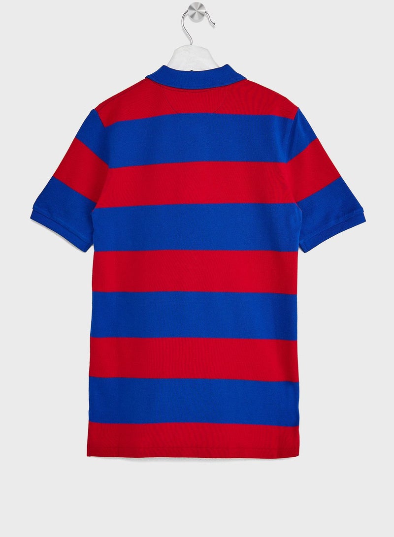 Kids Color Block Polo