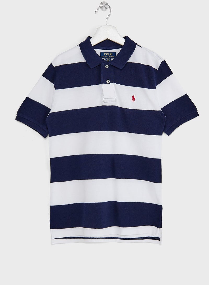 Kids Color Block Polo