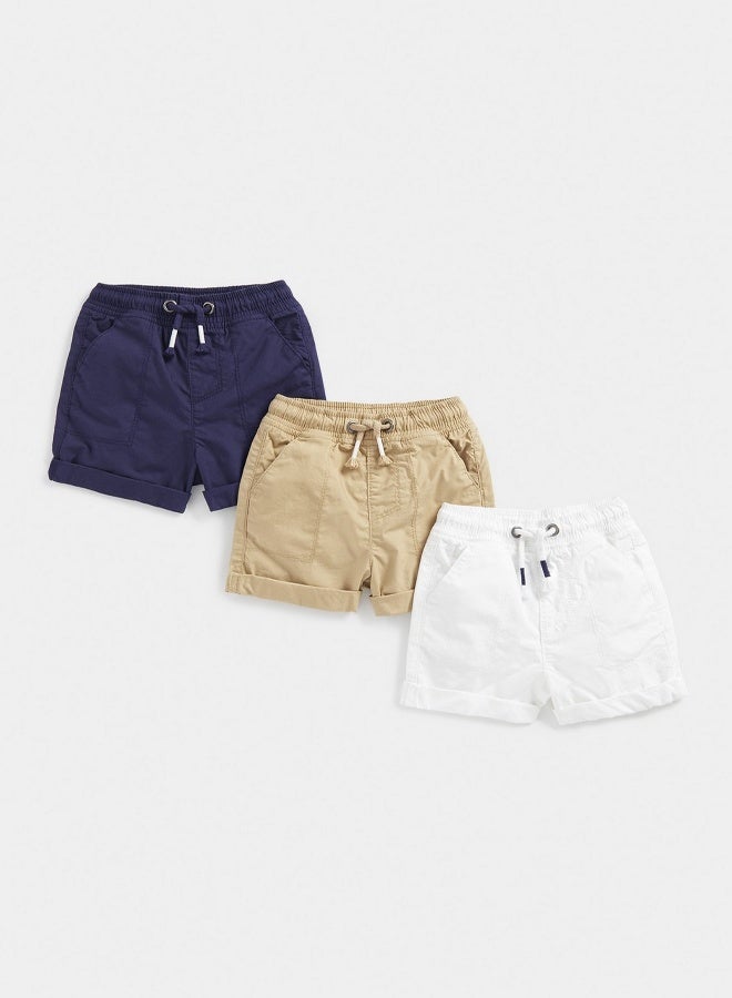 Poplin Shorts 3 Pack