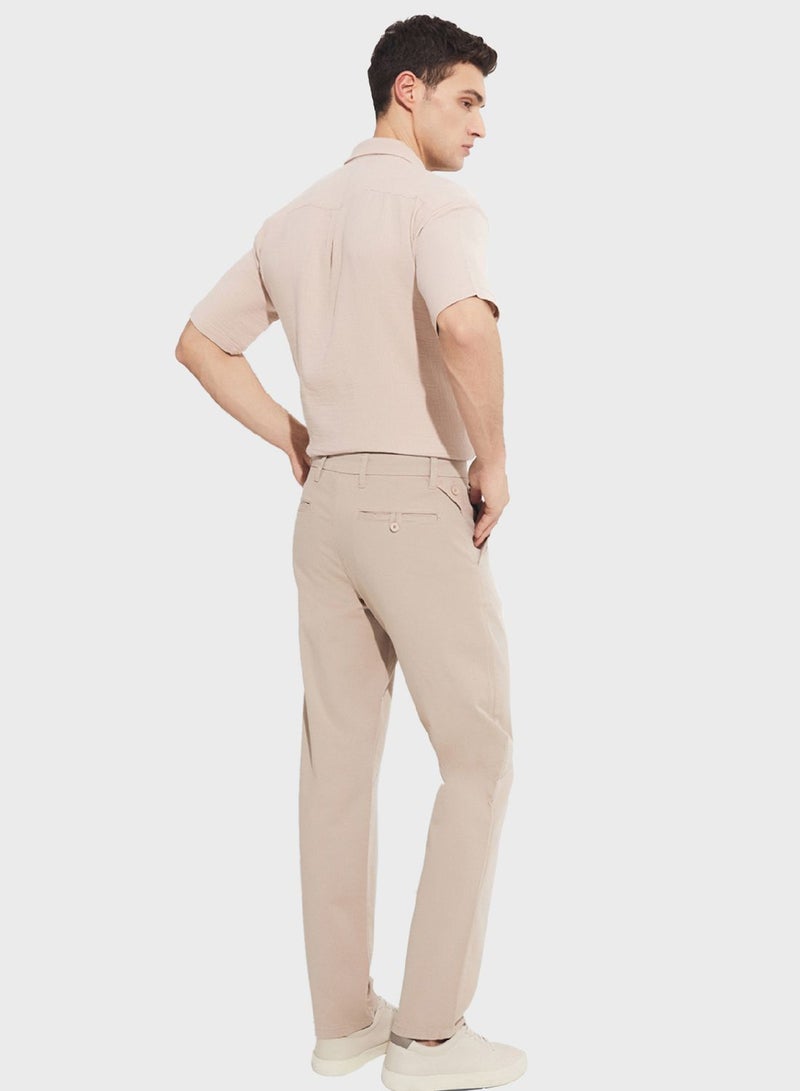 Essential Straight Fit Trousers