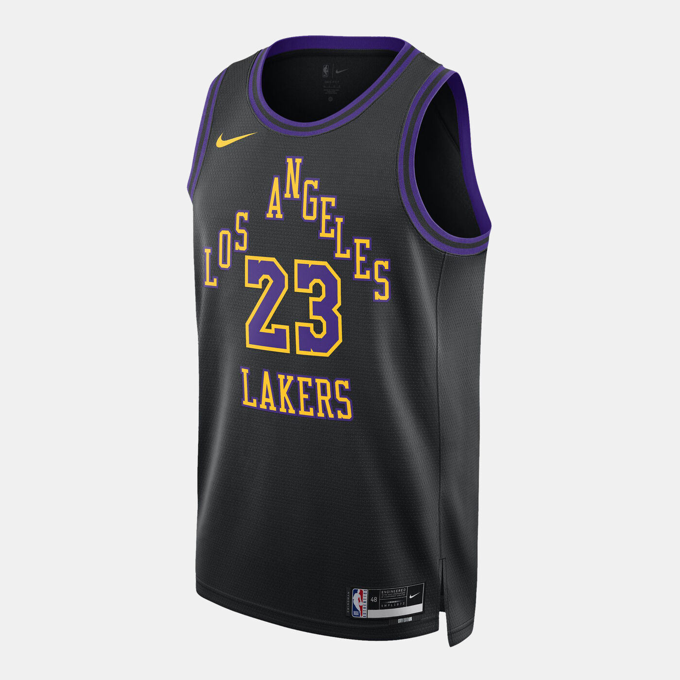 Men's NBA Los Angeles Lakers LeBron James City Edition Dri-FIT Swingman Basketball Jersey - 2023/24