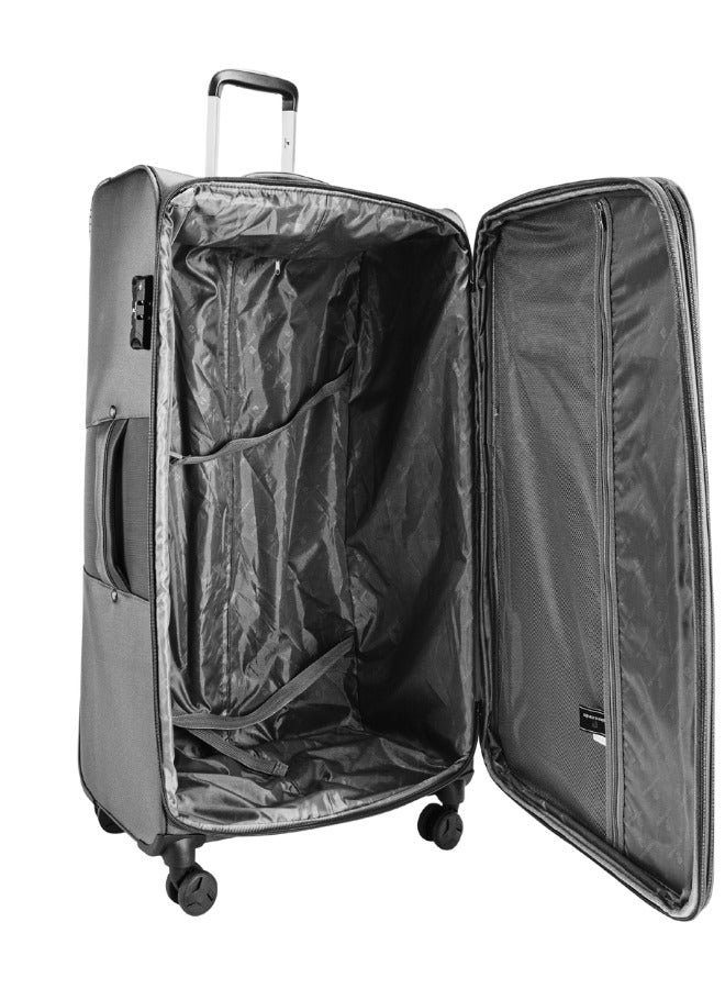 Pierre Cardin Luggage Softside Set of 3, Lightweight Suitcase for Travel, TSA Approved Lock, Anti Theft Double Zipper, Smooth Wheels