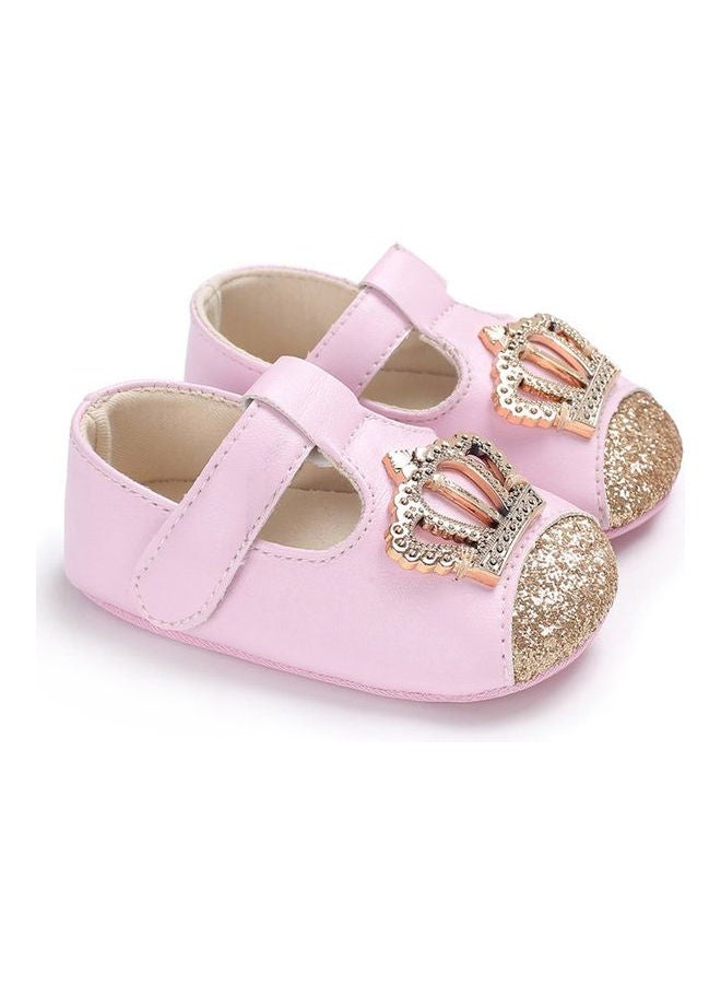 Crown Magic Sticker Shoes Pink/Gold