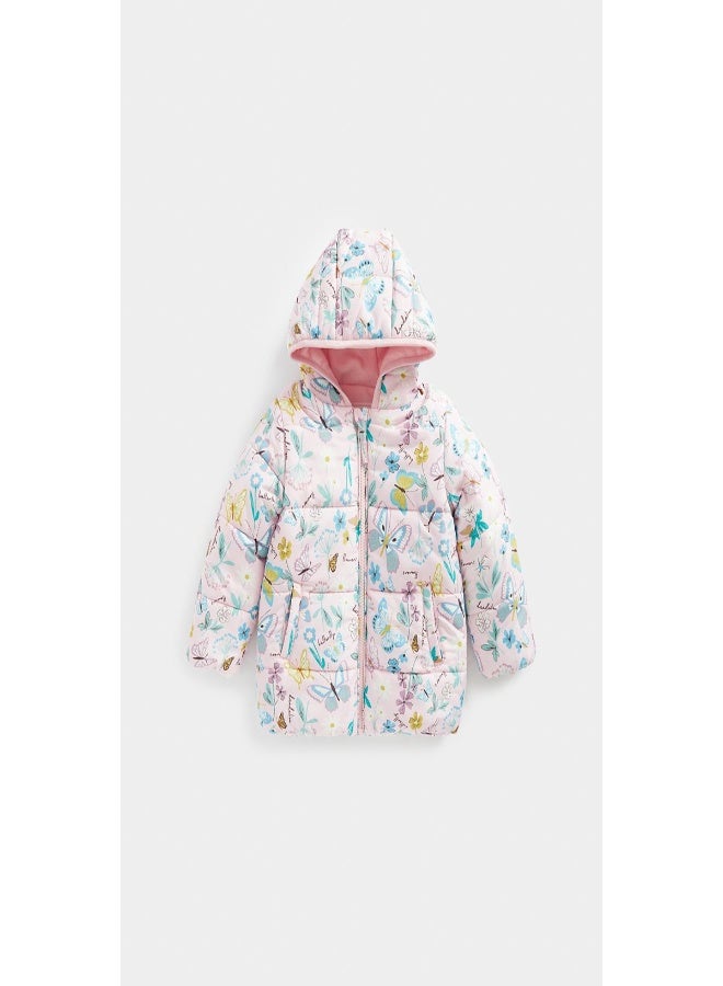 Pink Butterfly Padded Jacket