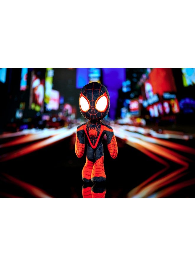 6315875812X06 25Cm Dar Spiderverse Miles Morales Action Figure 25 Cm Soft Toy With Glow In The Dark Eyes, One Size