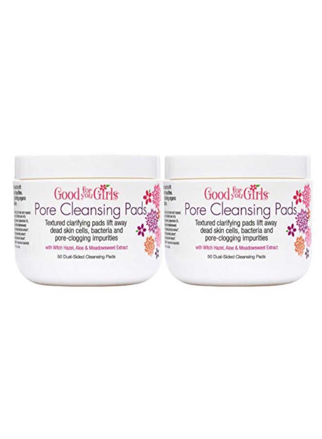 Pack Of 2 Oil Control Facial Cleansing Pad Set