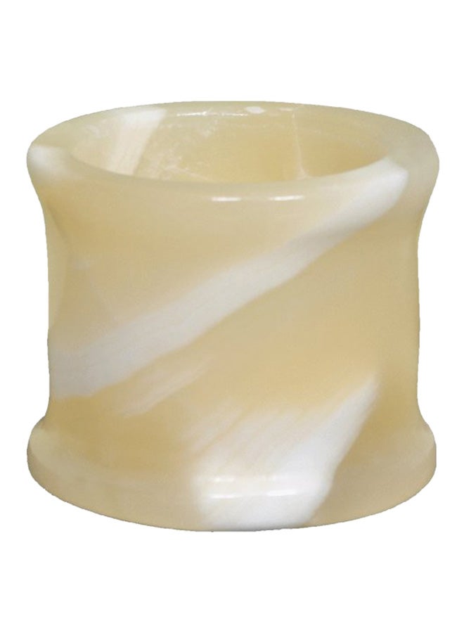 Alabaster Stone Marble Votive Candle Holder Beige 4.2X3.3X4.1inch