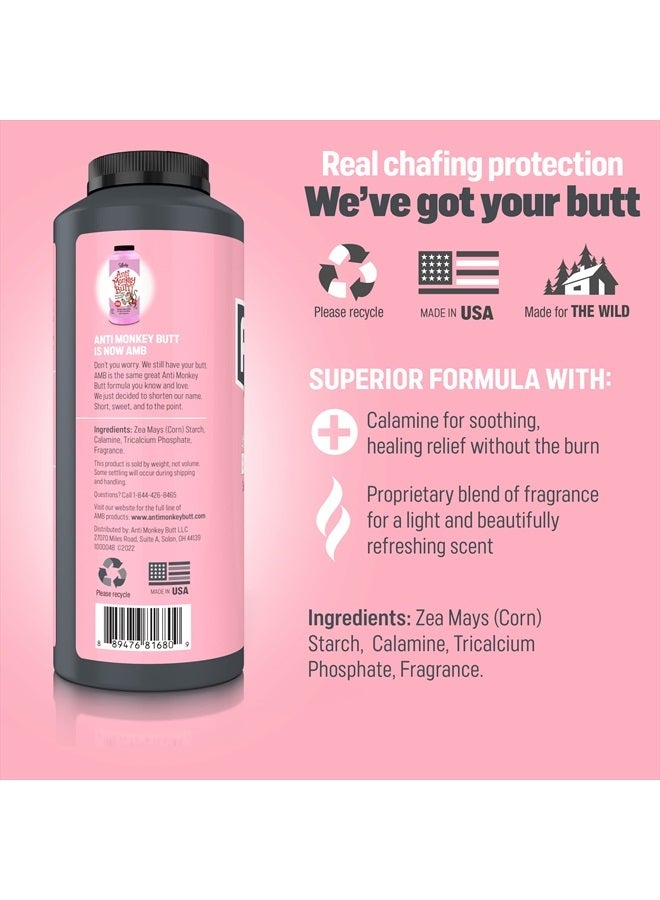 Body Powder for Women, Talc Free Anti Chafing and Sweat Absorbing Powder with Clamine, Hypoallergenic Formula, 8 oz (2 Pack)