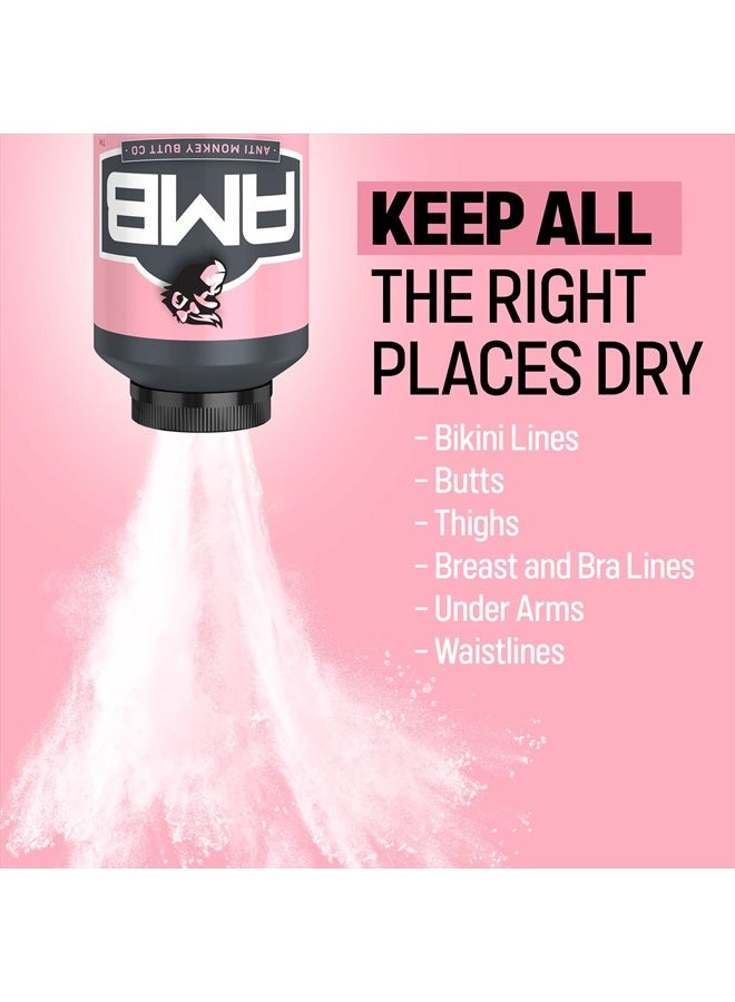 Body Powder for Women, Talc Free Anti Chafing and Sweat Absorbing Powder with Clamine, Hypoallergenic Formula, 8 oz (2 Pack)