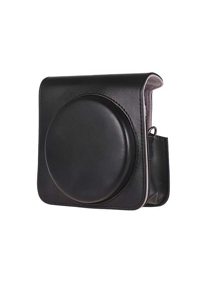 Protective Case PU Leather Bag with Adjustable Strap for Fujifilm Instax Square SQ6 Instant Film Camera Black