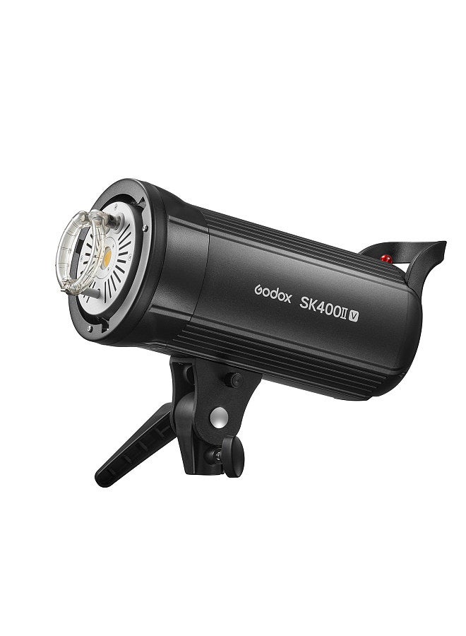SK400II-V Upgraded Studio Flash Light 400Ws Power 5600±200K Strobe Light Built-in 2.4G Wireless X System with LED Modeling Lamp Bowens Mount Photography Flashes
