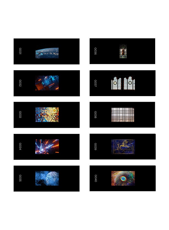 AK-S04 Slide Set Transparencies for AK-R21 Camera Flash Projector,  Pack of 10pcs