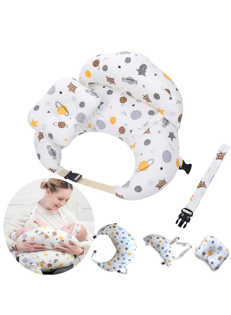 Multipurpose Anti-spill Breast Feeding Nursing Bed U-shape Pillow Cushion for Newborn Babies