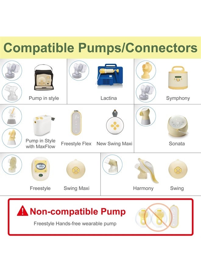 MyFit Crater Series 12mm Two-Piece Design Small Breastshield Compatible with Medela Breast Pumps; Not Original Medela Pump Parts; Replace Medela Shields; Fit Flex Connector; 2pc