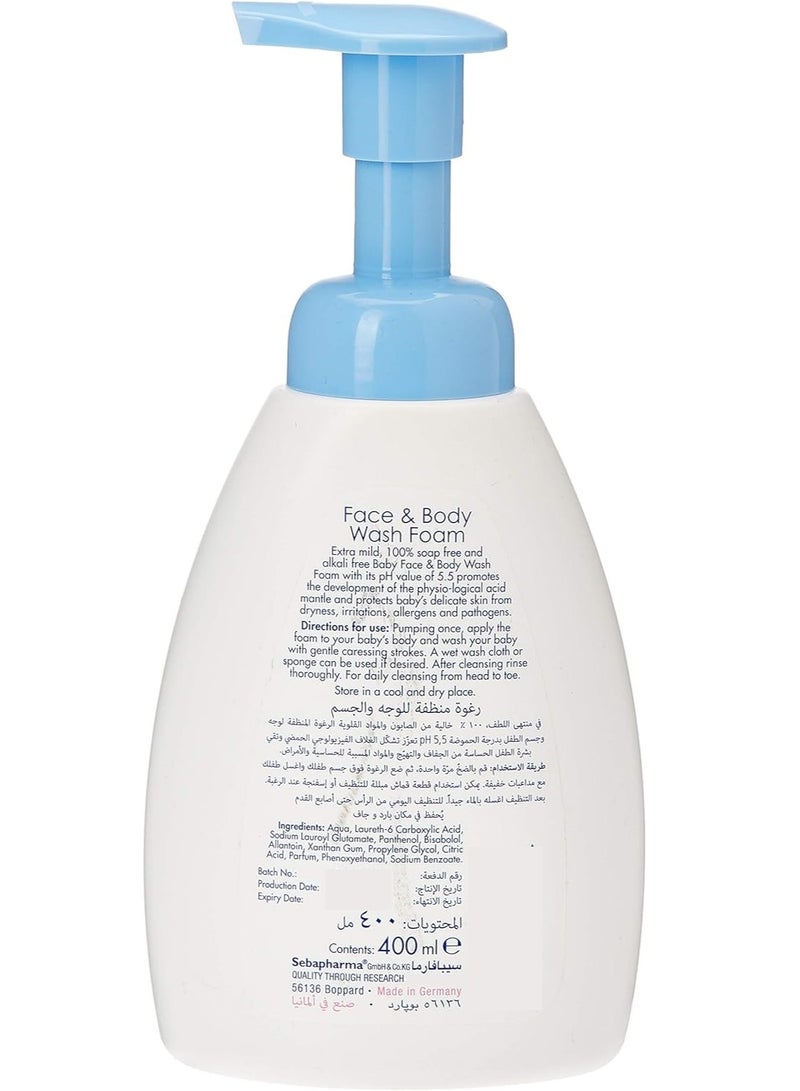 Baby Face & Body Wash Foam 400 ML