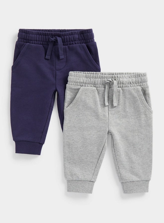 Grey and Navy Joggers 2 Pack