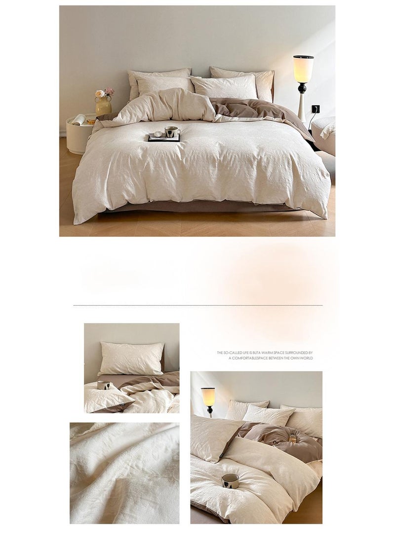 4-Piece Cotton Comfortable Set Bed Sheet Set Gift Birthday Gift Moving Gift