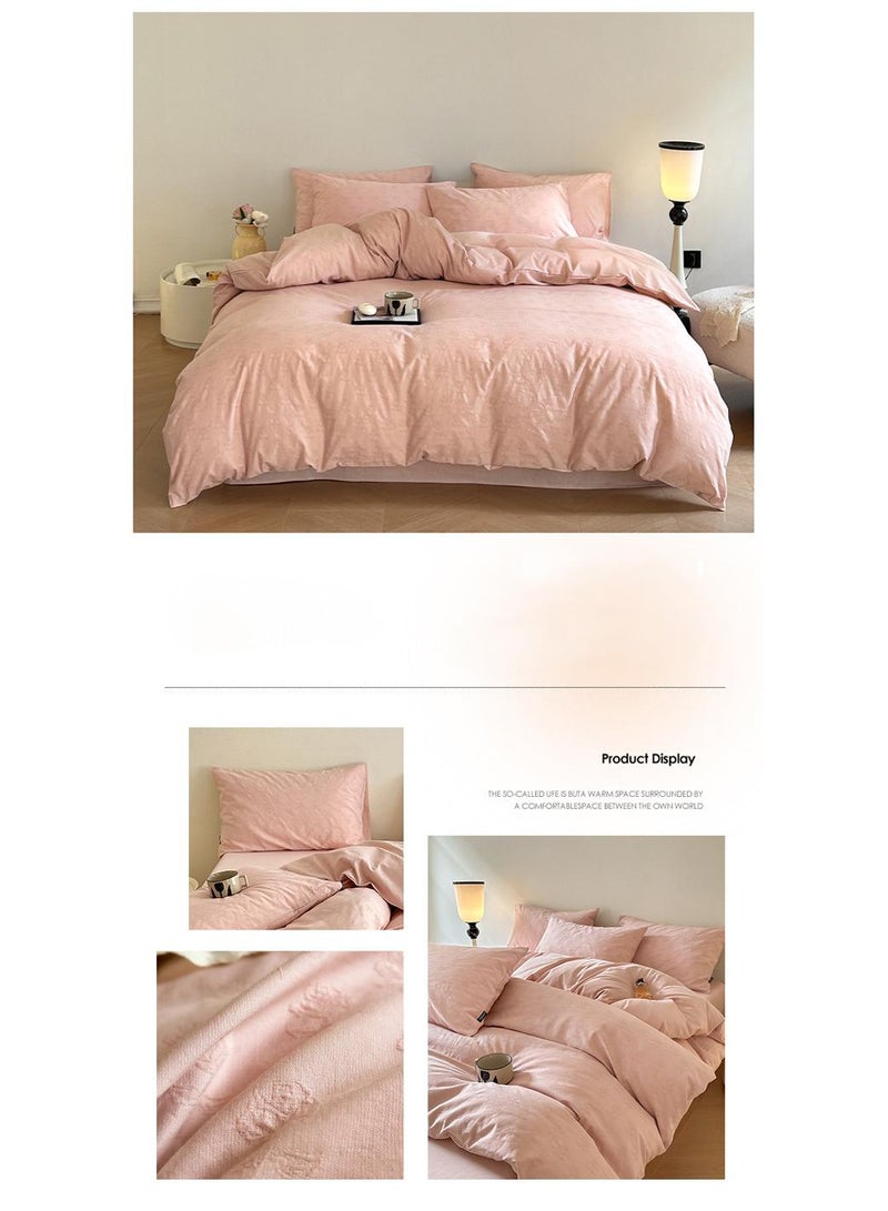 4-Piece Cotton Comfortable Set Bed Sheet Set Gift Birthday Gift Moving Gift