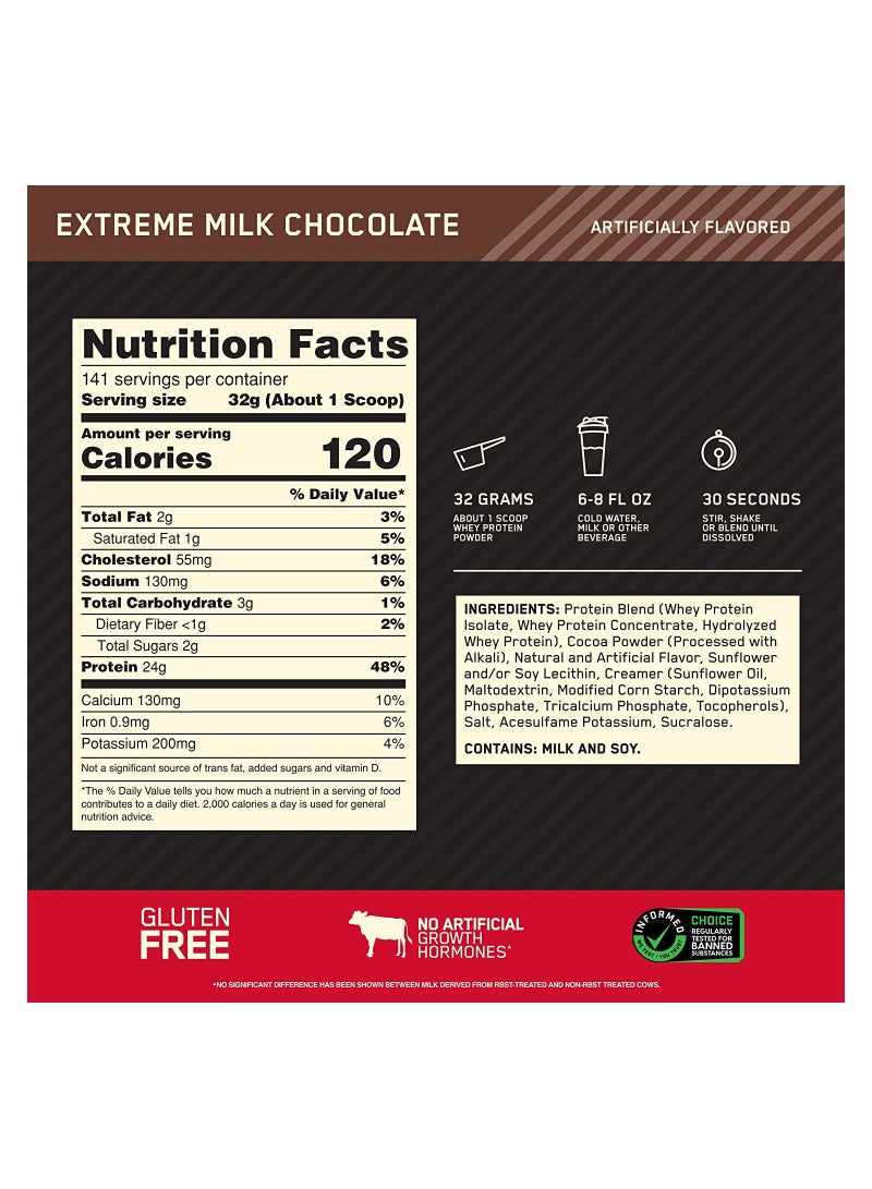 Gold Standard 100% Whey Protein-Vanilla Ice Cream-146 Servings (9.98 lb)
