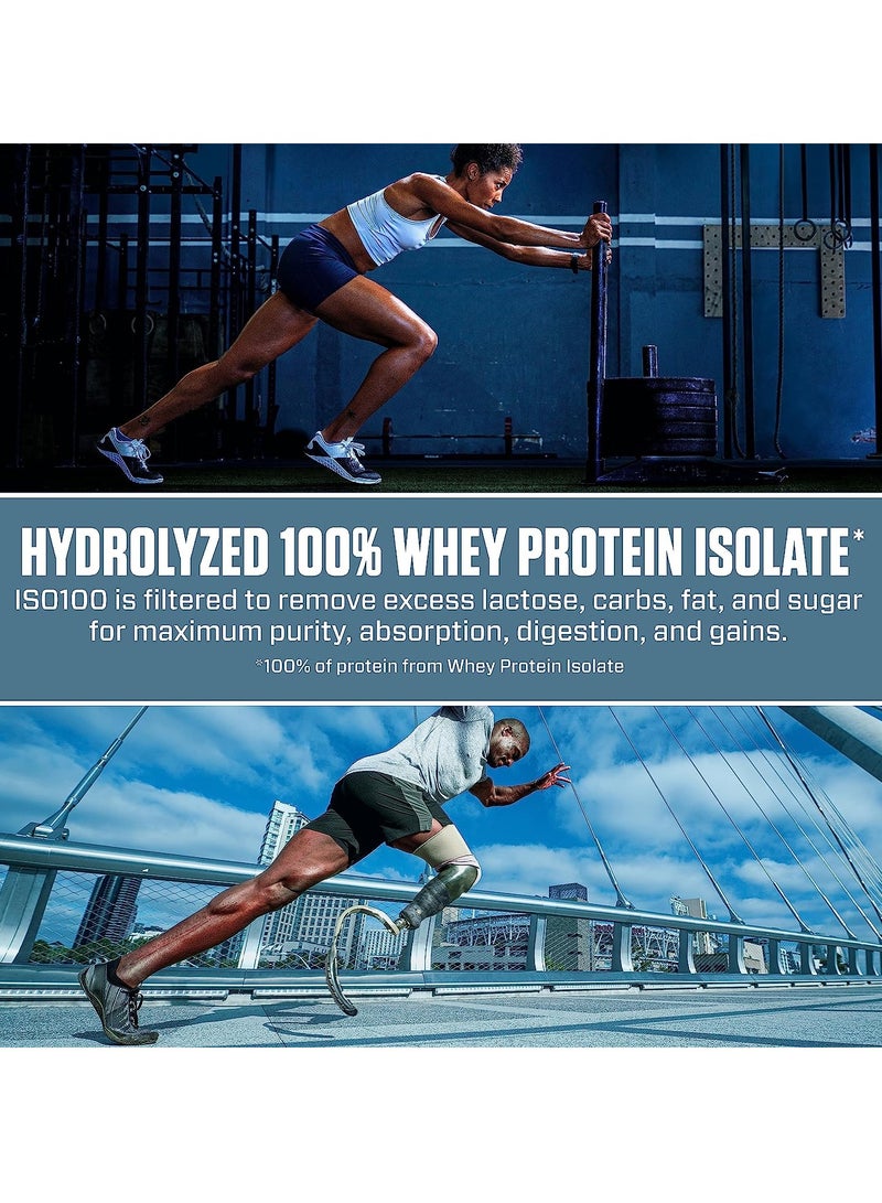 ISO100 Hydrolyzed Protein Powder Cookies and Cream 1.36 Pound