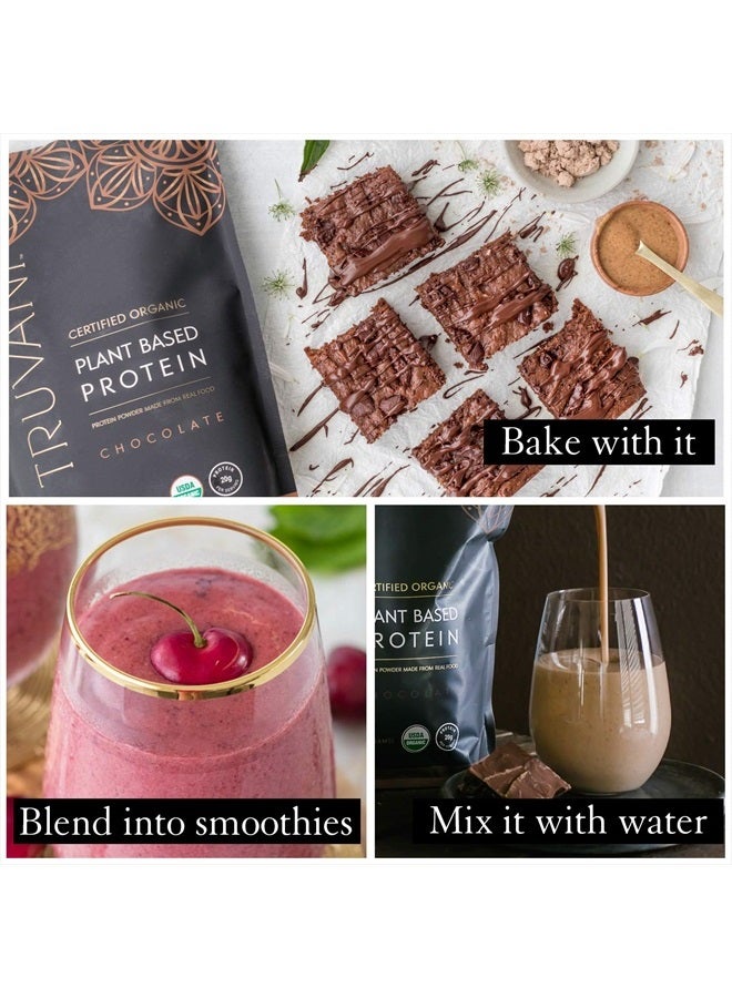 Vegan Protein Powder | Chocolate | 20g Organic Plant Based Protein | 20 Servings | Pea Protein for Women and Men | Keto | Gluten & Dairy Free | Low Carb | No Added Sugar