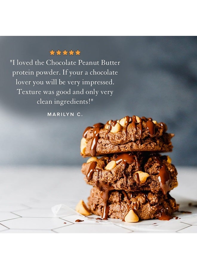 Vegan Protein Powder | Chocolate Peanut Butter | 20g Organic Plant Based Protein | 20 Servings | Pea Protein for Women and Men | Keto | Gluten & Dairy Free | Low Carb | No Added Sugar