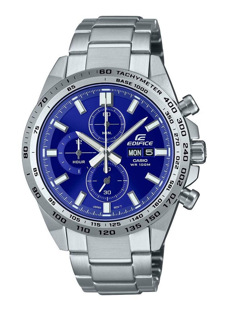 Chronograph Blue Dial Stainless Steel Men's Watch EFR-574D-2AV