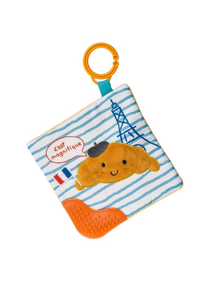 Sweet Soothie Crinkle Teether Toy With Baby Paper And Squeaker 6 X 6Inches Croissant