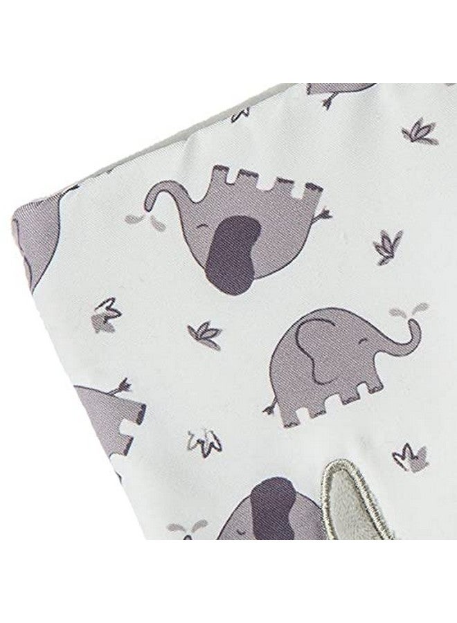 Afrique Crinkle Teether Toy With Baby Paper And Squeaker 6 X 6Inches Elephant