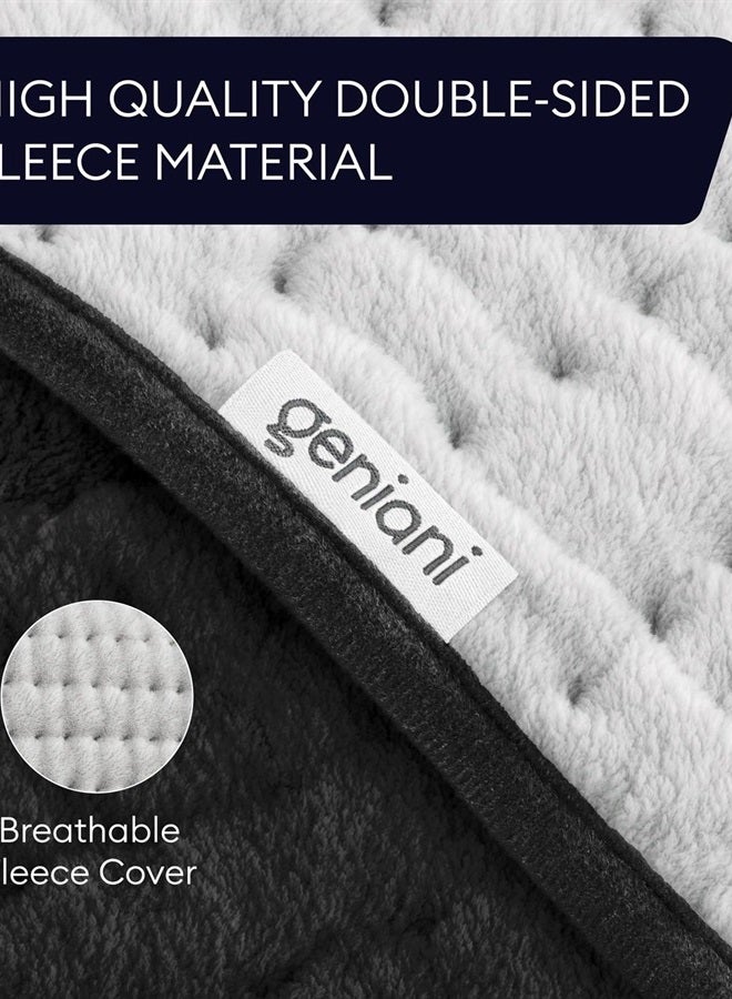 Double Sided XL Heating Pad Electric for Lower Back Pain & Period Cramps Relief, Heat Pad with 6 Heat Settings for Neck & Shoulders, Heat Patches (12