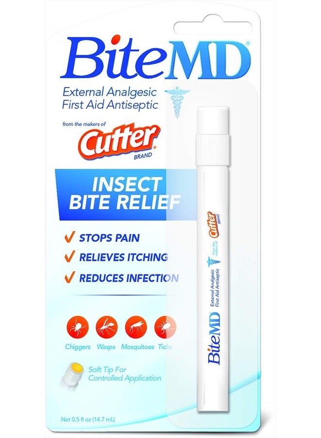BiteMD Insect Bite Relief Stick, Analgesic And Antiseptic 0.5 Fl Oz (Pack of 1)
