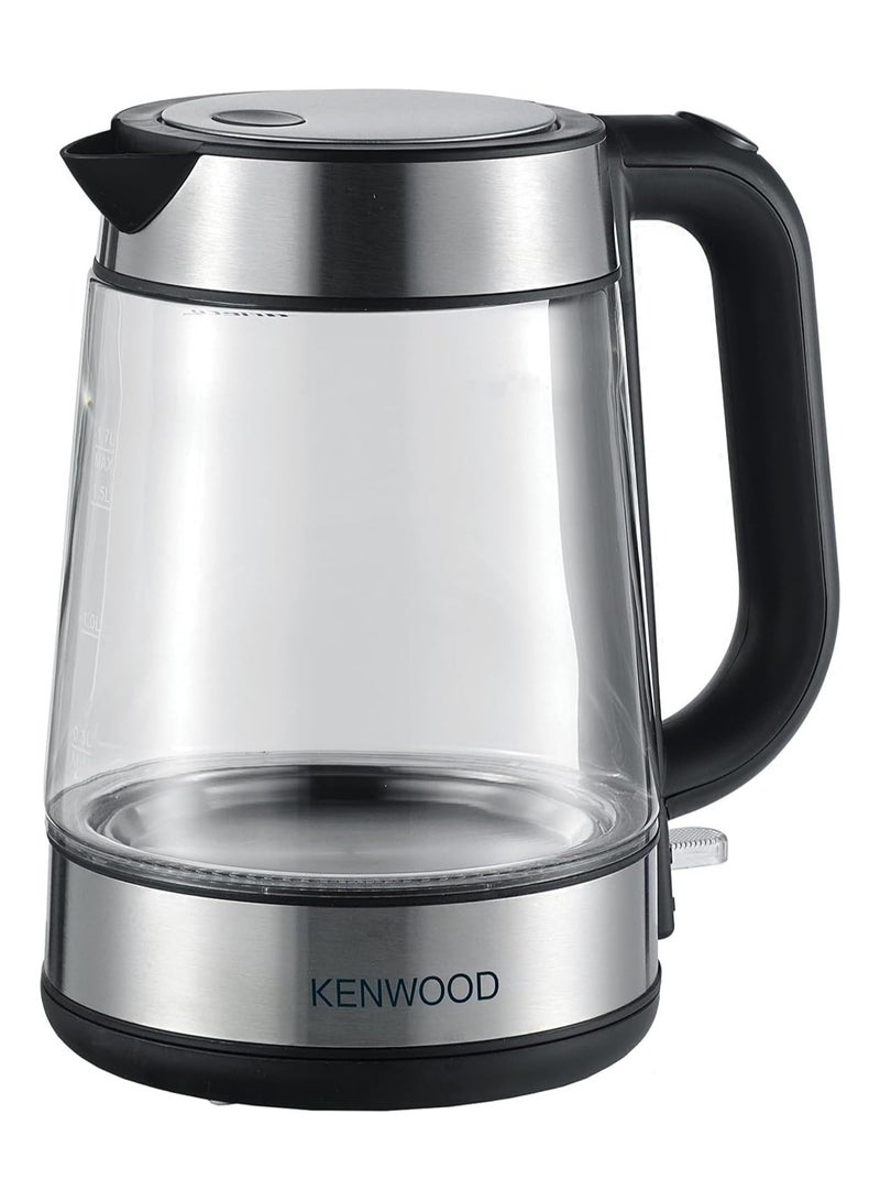 Cordless Glass Electric Kettle 1.7 L 2200 W ZJG08 Black