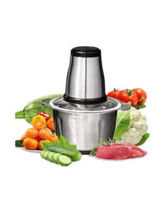 Electric Meat Chopper and Grinder Stainless Steel Food Processor for Vegetable and Fruits 3L