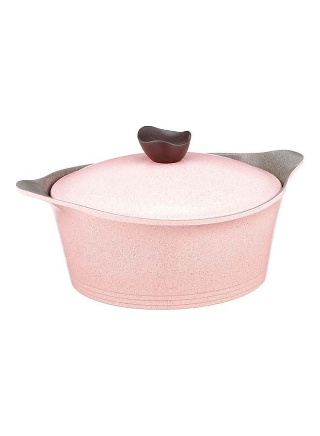 Pote Granite Cooking Pot Pink 30cm