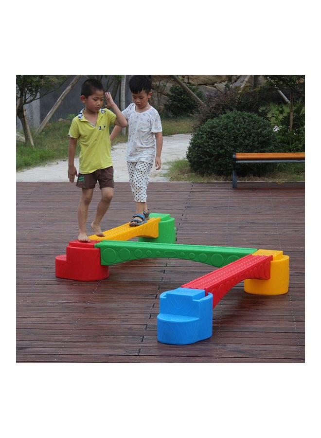 Kindergarten Children Combined Single-board Bridge Balance Beam Equipment Sensory Integration Physical Fitness Training 540X18X29cm