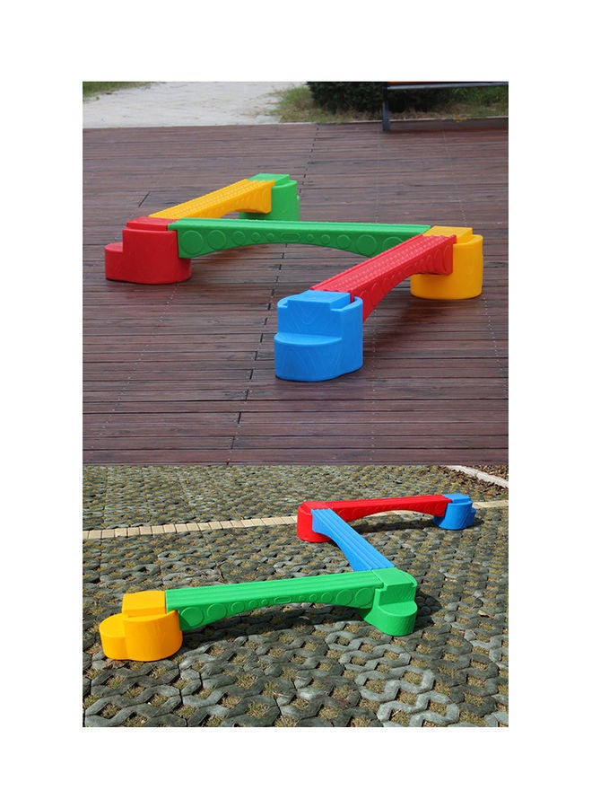 Kindergarten Children Combined Single-board Bridge Balance Beam Equipment Sensory Integration Physical Fitness Training 540X18X29cm