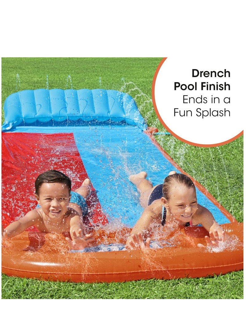 H2OGO Tsunami Double Water Slide 4.88m