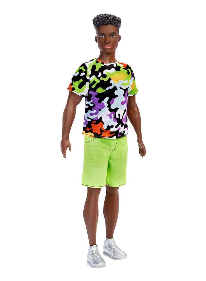 Barbie Ken Fashionistas Doll with Camo Print Shirt