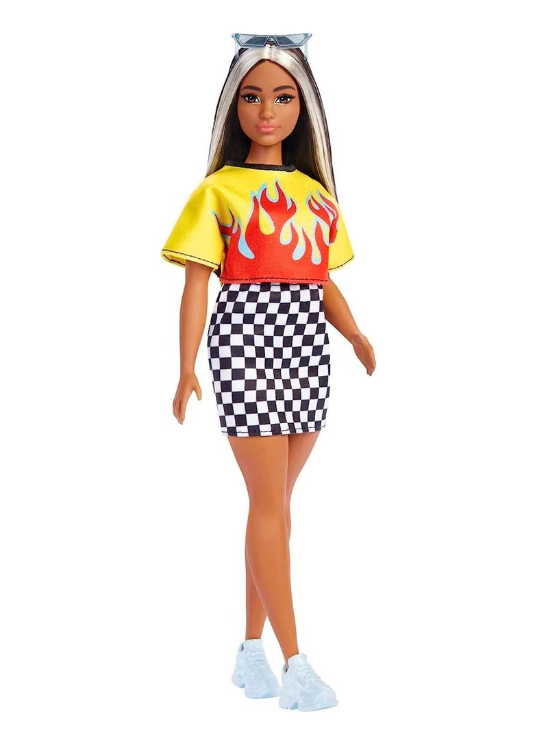 Barbie Ken Fashionistas Curvy Doll with Flame Croptop