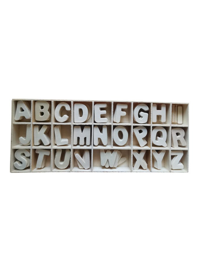 156-Piece Wooden Alphabet Set