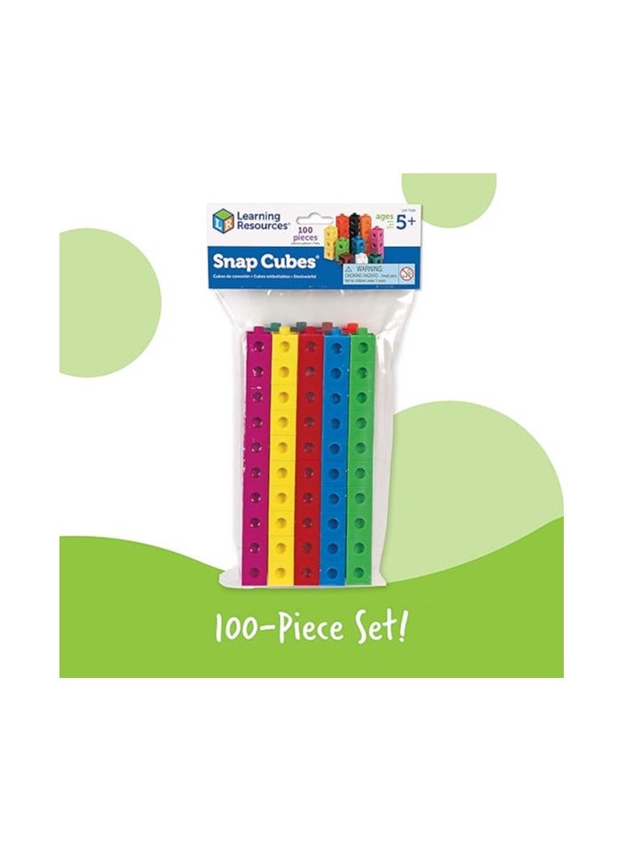 Snap Cubes (Set Of 100), Multicolor