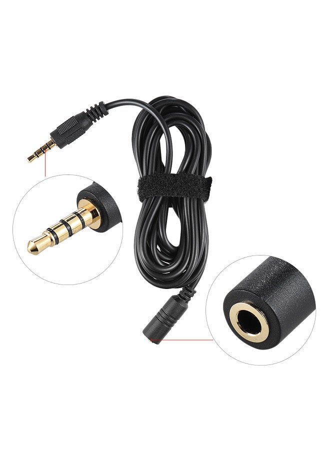 2m Extension Cable for Cellphone Smartphone Mic Microphone Female 3.5mm to Male 3.5mm