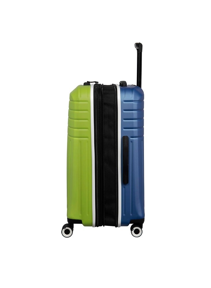 it luggage Convolved, Unisex ABS Material Hard Case Luggage, 8x360 degree Spinner Wheels Trolley, Expander Trolley Bag, TSA Type lock, 16-2880-08 - Medium suitcase, Color Blue Lime