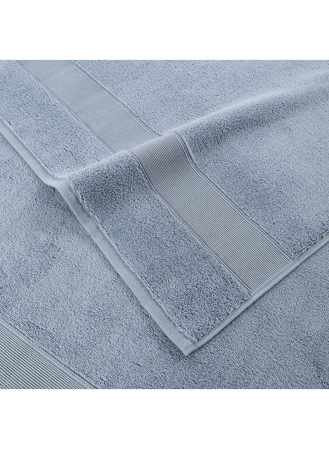 Micro Pleat Bath Towel, Light Blue - 630 GSM, 70x140 cm