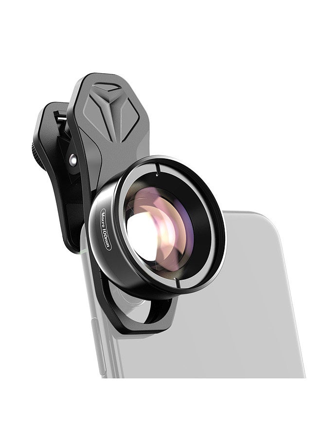 APL-HB100mm Universal Smartphone Macro Lens 4K HD Phone Camera Lens No Distortion Blurry Background Compatible with iPhone 11/XS/XS Max/XR/X/8/8 Plus