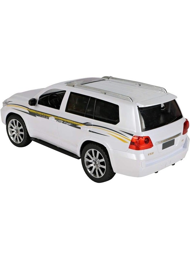 Remote Controlled Land Cruiser Car Toy for Kids - White