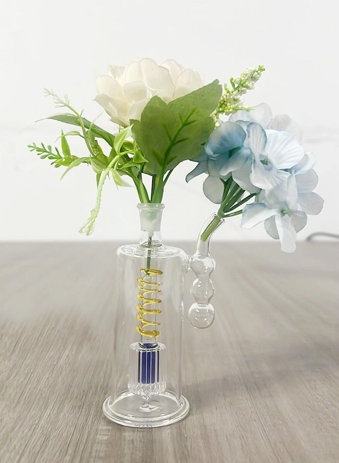 Handmade Multi-Layer Double Glass Home Decorative Mini Glass Flower Vase For Home And Office